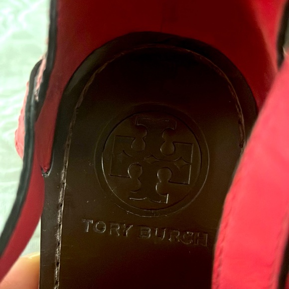 Tory Burch pink crocodile sandals size 7 - Picture 4 of 6